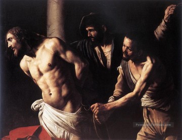 crucified christ Tableau Peinture - Christ à la colonne Caravage